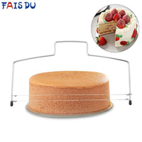 Natty Records Baking Tools FAISDU Cake Slicer Adjustable Wire Stainless Steel Cutter Cake Decorating Tools Pastry Butter Kitchen Accessiories Cooking Tool