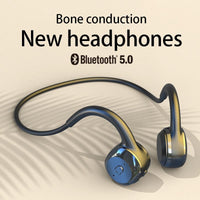 Natty Records headphones For Xiaomi Huawei Apple Wireless Earphone Bone Conduction Bluetooth Stereo Waterproof Earphone Audio Mp3 with Music Microphone