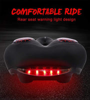 Natty Records Store Bicycle Accessories WEST BIKING MTB Wide Thicken Bike Seat with Cycling Taillight