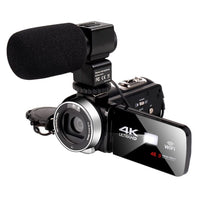 Natty Records Store Camcorder 4K-48MP 3 / standard 4K Video Camera 48MP 18X Digital Zoom