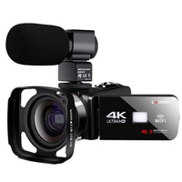 Natty Records Store Camcorder 4K-48MP 6 / 32G SD Card 4K Video Camera 48MP 18X Digital Zoom