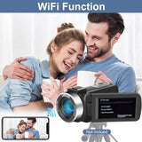 Natty Records Store Camcorder 4K Digital Video Camcorder Wi-Fi