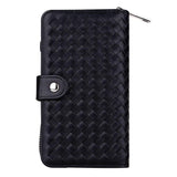 Natty Records Store Cellphone Case Zipper Leather Cover Multi-function Mobile Phone Case