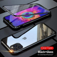 Natty Records Store Cellphone Cases For Iphone X XS / Black Magnetic Case for iPhone 360 Tempered Glass