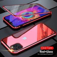 Natty Records Store Cellphone Cases For Iphone X XS / Red Magnetic Case for iPhone 360 Tempered Glass