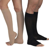 Natty Records Store Compression Socks Knee High Open Toe Unisex Compression Socks for Leg Fatigue Relief - travelling, driving, varicose veins