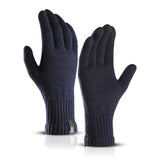 Natty Records Store Gloves Blue / United States Unisex Winter Knitted Wool Touch Screen Gloves