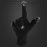 Natty Records Store Gloves Unisex Winter Knitted Wool Touch Screen Gloves