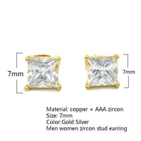 Natty Records Store gold color / United States So Beautiful AAA Zircon Stud Earrings
