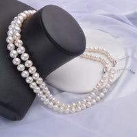 Natty Records Store Jewelry Natural Freshwater Round Pearl Necklace