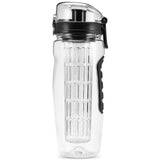 Natty Records Store Kitchen Accessories Black Leak Proof Water Bottle with Infuser