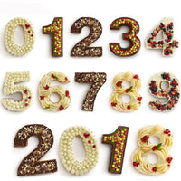 Natty Records Store Kitchen Accessories Silicone Numbers Shape Cake Molds