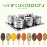 Natty Records Store Kitchen Accessories Stainless Steel Magnetic Spice Shakers