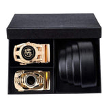 Natty Records Store Men's Accessories KD-2208-2201-DEA / 120cm Fashion Genuine Leather Automatic Buckle Belt