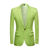 Natty Records Store Men's Blazers Apple Green / XXL Got Me Working Day and Night Suit Jacket
