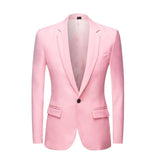 Natty Records Store Men's Blazers Pink / 5XL Got Me Working Day and Night Suit Jacket