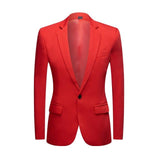 Natty Records Store Men's Blazers Red / 5XL Got Me Working Day and Night Suit Jacket