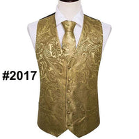 Natty Records Store Men's Vests MJ-2017 / XXXL Better Than Me Designer Paisley Silk Vest Set
