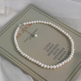 Natty Records Store Necklaces Natural Freshwater Pearl Choker Necklace