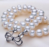 Natty Records Store Necklaces Stunning 100% AAAA White10-11mm Pearls Necklace