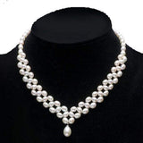 Natty Records Store Necklaces White Natural Freshwater Pearl Necklace