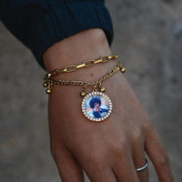 Natty Records Store Personalized Bracelets Gold / 16cm / United States Personalized Capture You Medallions Bracelet