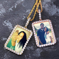 Natty Records Store Personalized Necklaces jinao Personalized Bling You're the One Photo Medallion Necklace