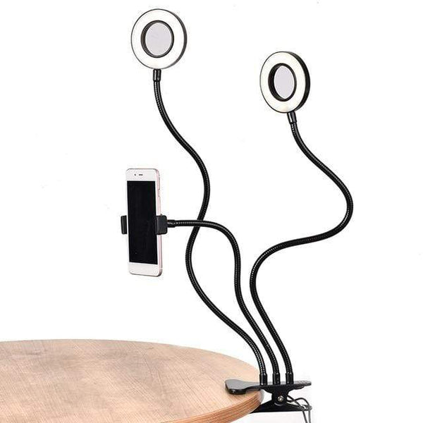Natty Records Store Ring Light China / Dual Light Selfie Ring Light with Long Arm Lazy