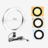 Natty Records Store Ring Light Ring Light Table Mounting Clamp for Photos, YouTube