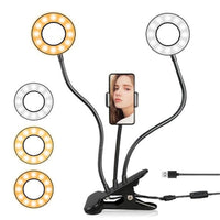 Natty Records Store Ring Light Selfie Ring Light with Long Arm Lazy