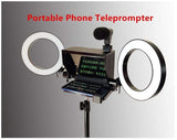 Natty Records Store Smartphone Teleprompter Portable Smartphone Teleprompter with Remote Control News Live Interview Speech