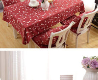 Natty Records Store Tablecloth Spring Wish Theme Embroidery Tablecloth