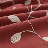 Natty Records Store Tablecloth Wire Red Leaf / about 90x150cm Spring Wish Theme Embroidery Tablecloth