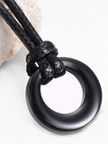 Natty Records Store Urn Necklace Black Circle of Life II Urn Pendant Necklace