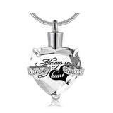 Natty Records Store Urn Necklace Clear SalaWendy Always in My Heart Urn Pendant Necklace