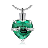 Natty Records Store Urn Necklace Emerald SalaWendy Always in My Heart Urn Pendant Necklace