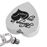 Natty Records Store Urn Necklace Eternally-Loved Always in My Heart Urn Pendant Necklace