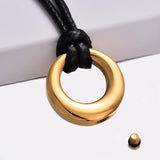 Natty Records Store Urn Necklace Gold Circle of Life II Urn Pendant Necklace