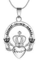 Natty Records Store Urn Necklace Grandma Forever in my Heart Crown Urn Pendant Necklace