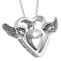 Natty Records Store Urn Necklace Grandpa SalaWendy A Piece of my Heart Locket Necklace