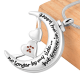 Natty Records Store Urn Necklace Pet Paw SalaWendy No Longer by My Side Urn Pendant Necklace