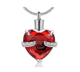 Natty Records Store Urn Necklace Red SalaWendy Always in My Heart Urn Pendant Necklace