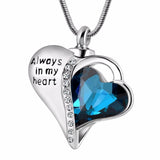Natty Records Store Urn Necklace SalaWendy Always in My Heart with Gem Urn Pendant Necklace