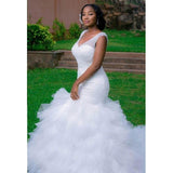 Natty Records Store Wedding Dress White / S Always n Forever Mermaid Wedding Gown