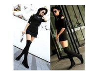 Natty Records Store Women's Boots Women's Fashion Over The Knee Warm Boots