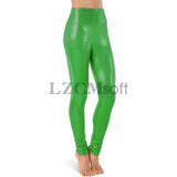 Natty Records Store Women's Pants Green / XS One Bad Apple Shiny Metallic Leggings