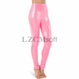Natty Records Store Women's Clothing Pink / XS One Bad Apple Shiny Metallic Leggings