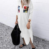 Natty Records Store women's dresses Style3 White / 5XL I am Everyday People Shirt Dress