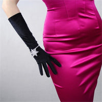 Natty Records Store Women's Gloves black / One Size No More Drama Velour Gloves