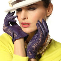 Natty Records Store Women's Gloves purple / S Cherish the Day Genuine Leather Women's Gloves